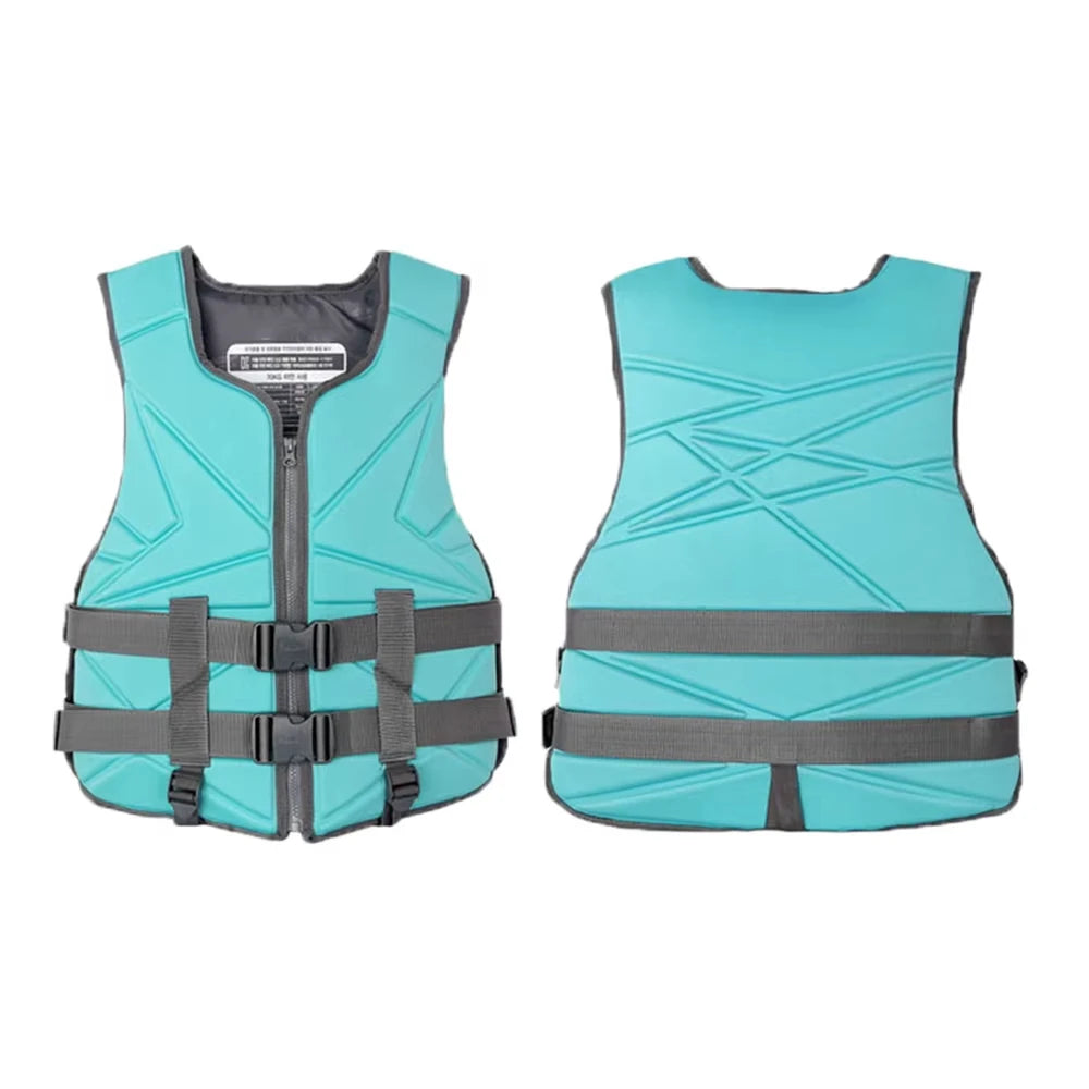 JIURAN Adult Life Jacket Vest Neoprene 25-85KG Buoyancy EPE Foam for Surfing Swimming Water Sports