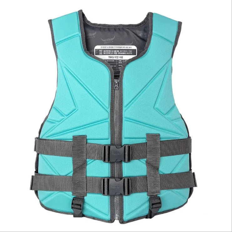 JIURAN Adult Life Jacket Vest Neoprene 25-85KG Buoyancy EPE Foam for Surfing Swimming Water Sports