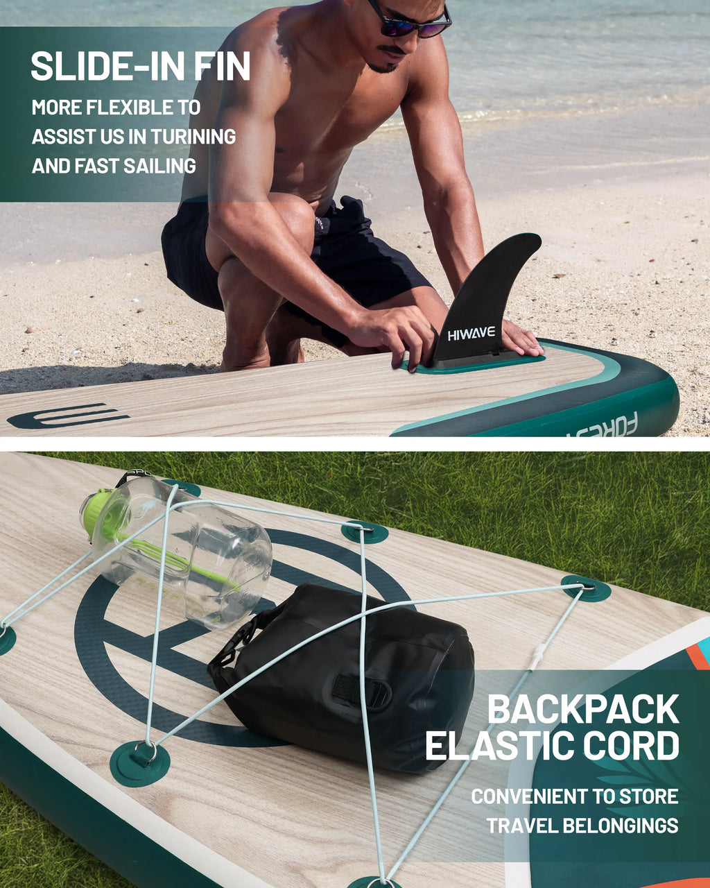 AquaVibe™ HIWAVE – Paddle Gonflable Premium Extra Large 11’ 🌊