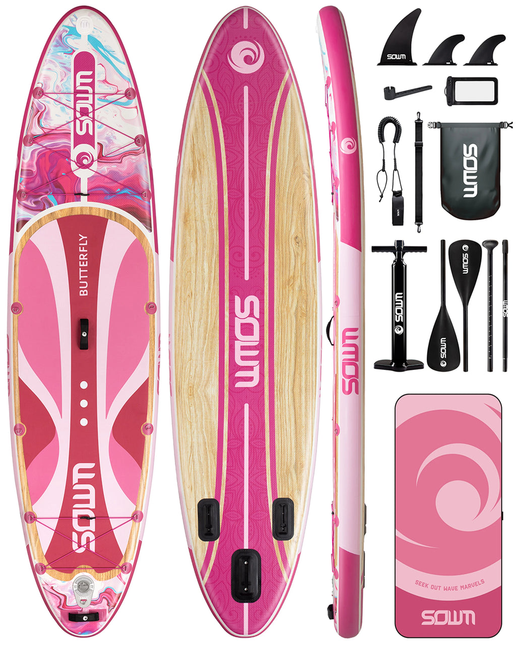 AquaVibe™ Butterfly Edition – Pack Complet Paddle Premium 🌸