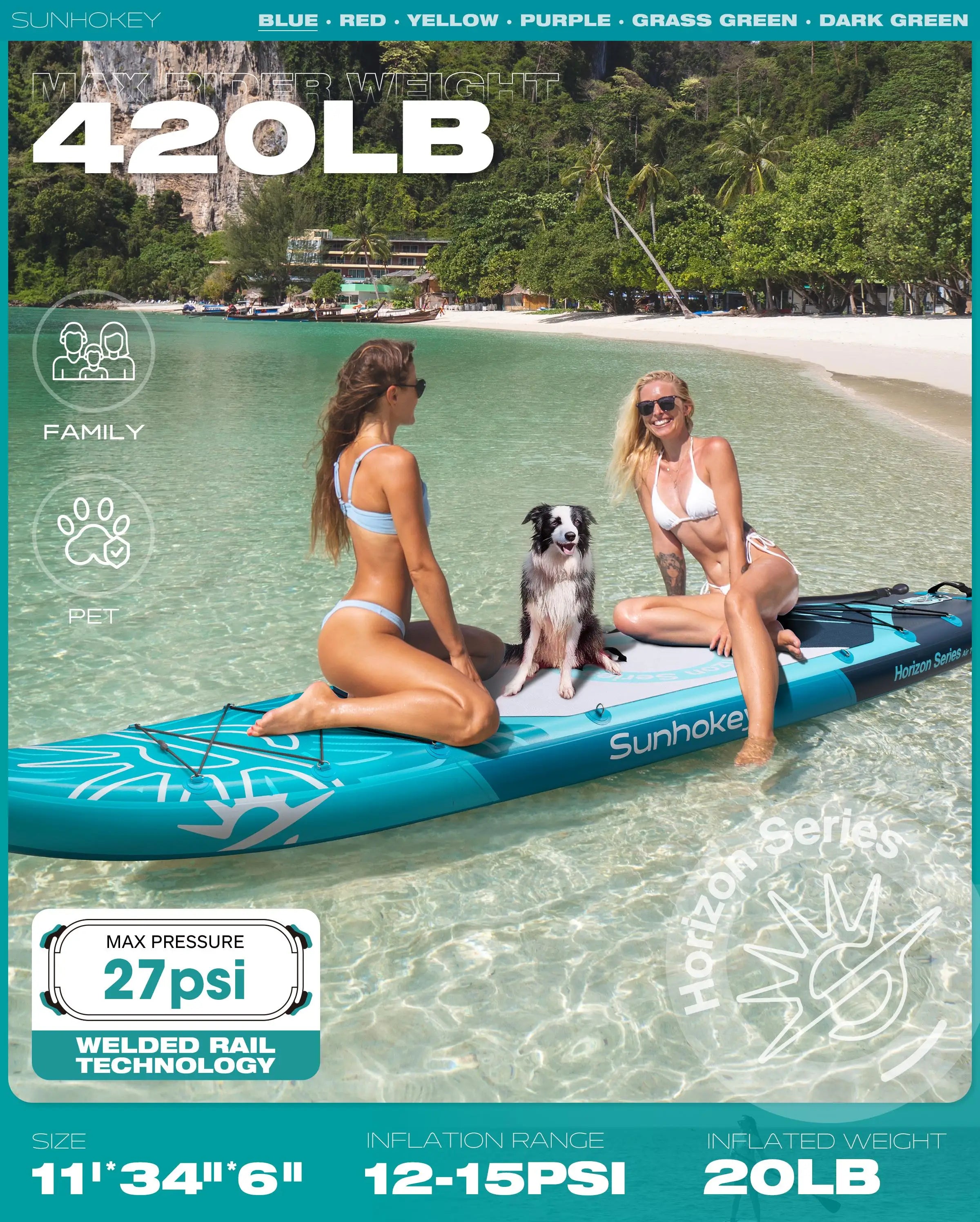 Paddle Gonflable AquaVibe™ Premium – Pack Complet Été 2025