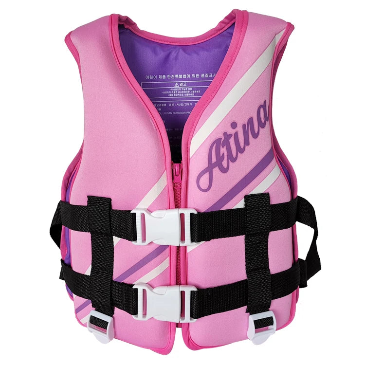Water Sports Children Life Jacket Vest Custom Safety Certified Rafting and Swimming Lightweight Vibrant Pink Chaleco Salvavidas