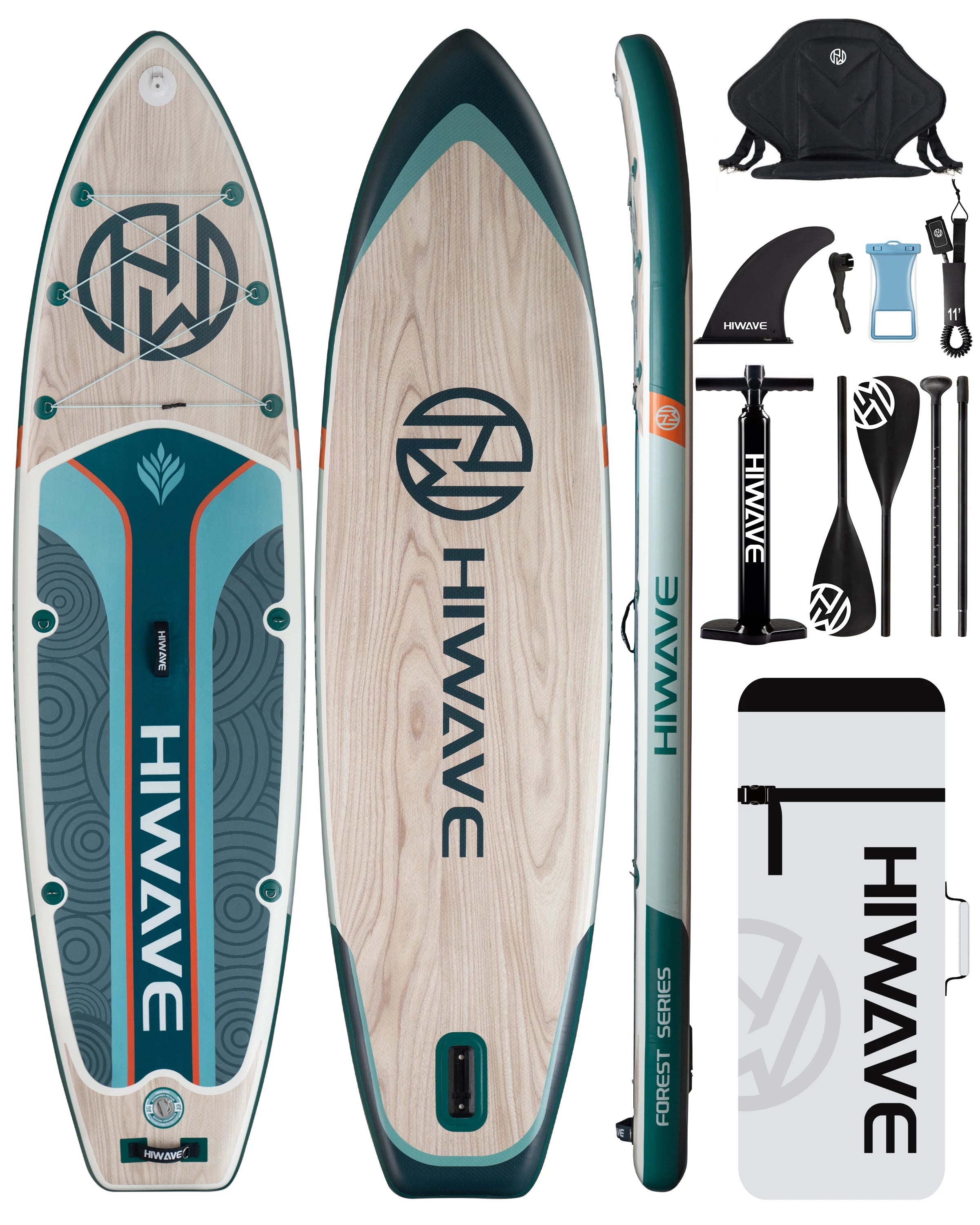 AquaVibe™ HIWAVE – Paddle Gonflable Premium Extra Large 11’ 🌊