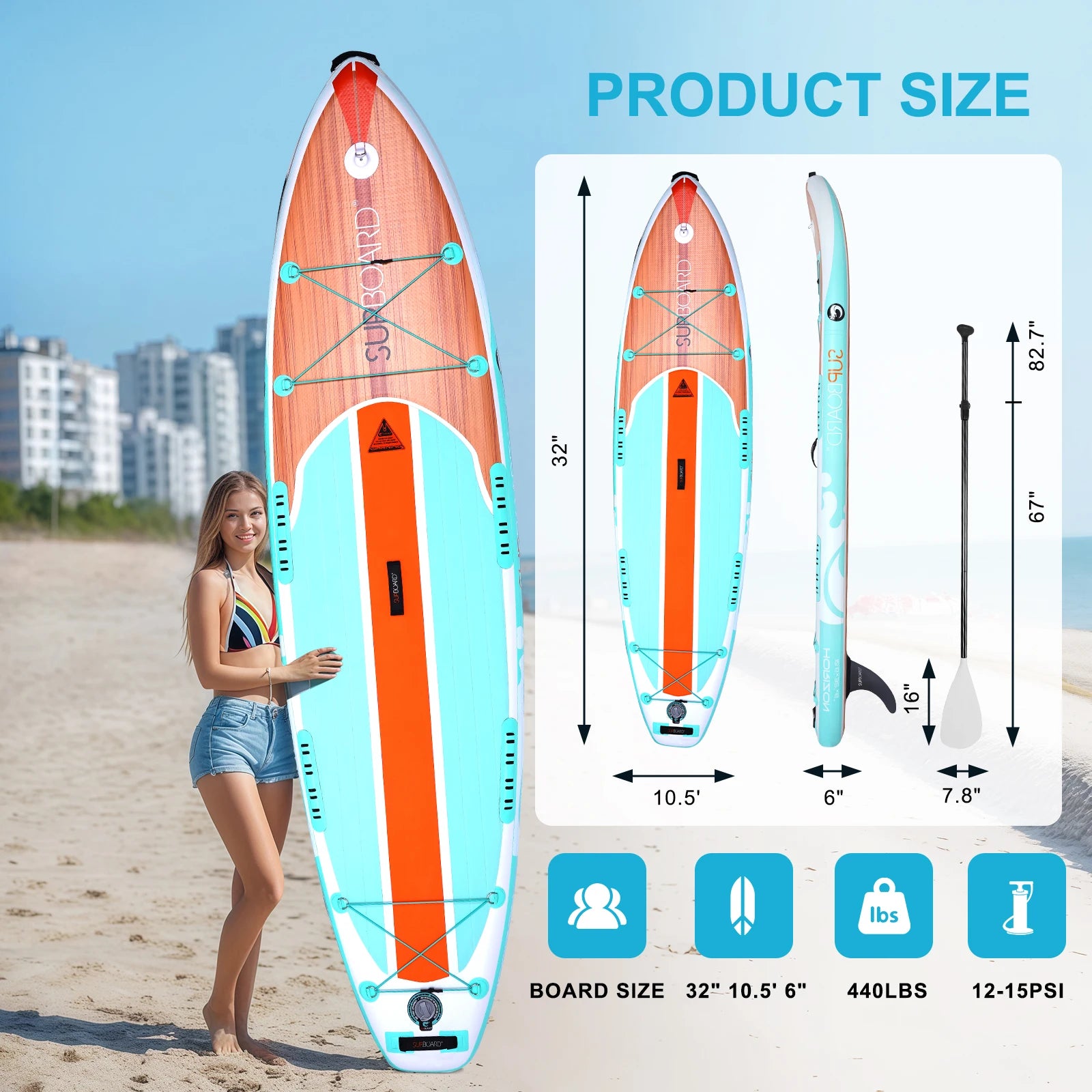 Paddle Gonflable Haute Performance AquaVibe™