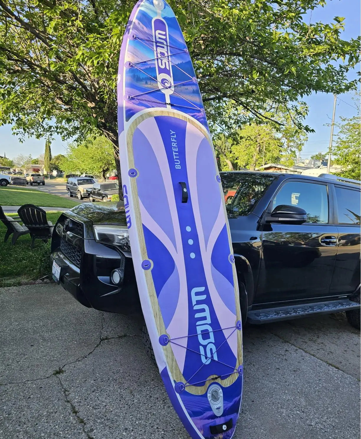Paddle Gonflable AquaVibe™ Purple Edition – Ultra Stable