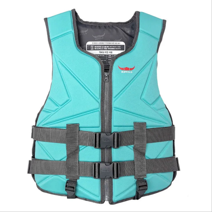 JIURAN Adult Life Jacket Vest Neoprene 25-85KG Buoyancy EPE Foam for Surfing Swimming Water Sports